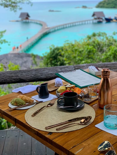 breakfast with a view and tropical jam
