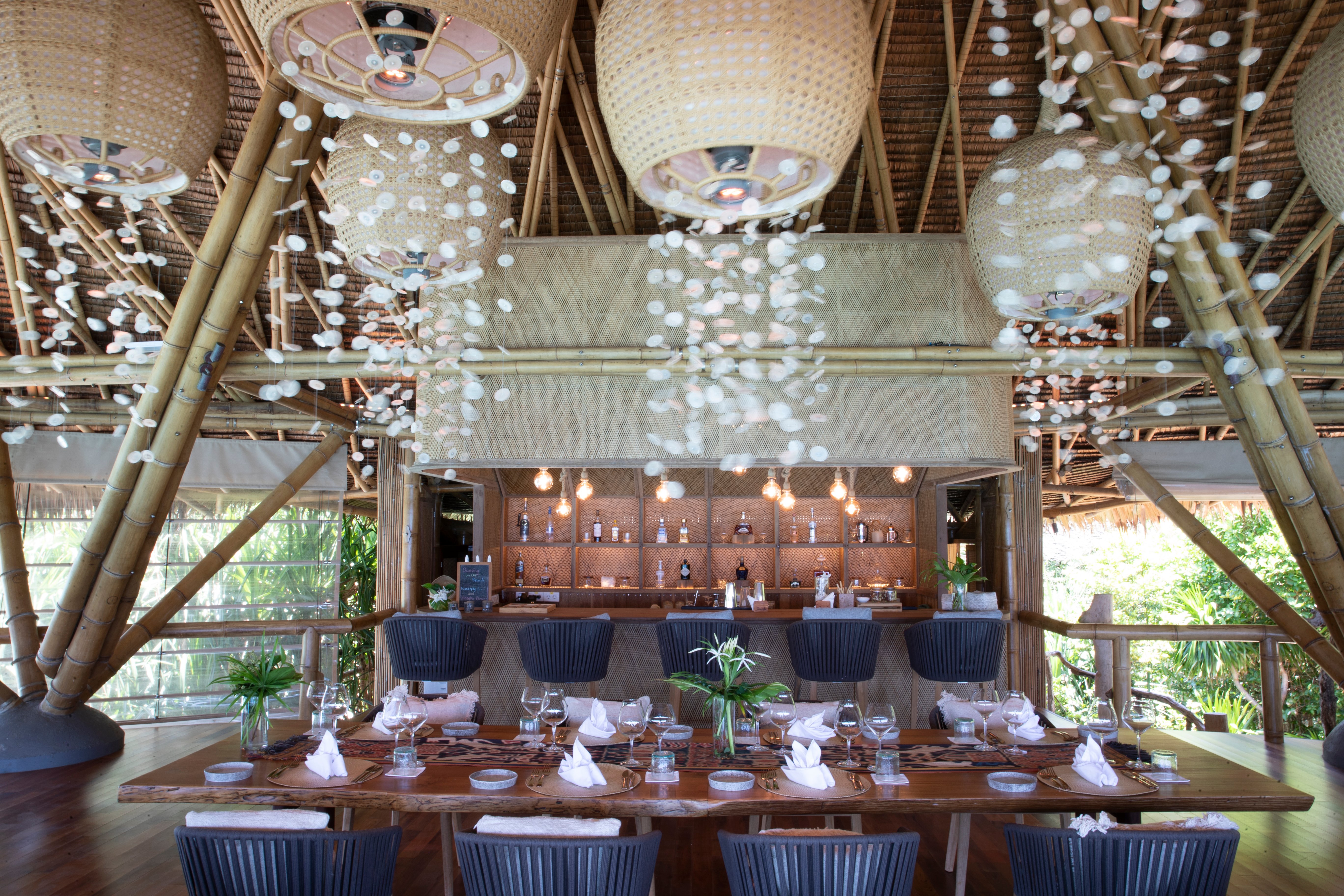 Elang private island at Bawah Reserve - Private clubhouse and bar