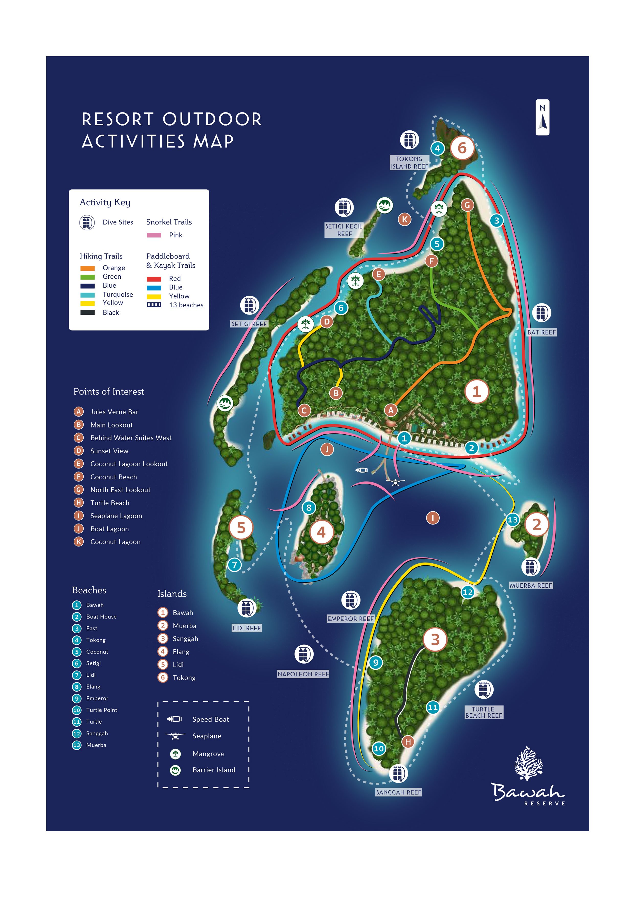Bawah Reserve Map