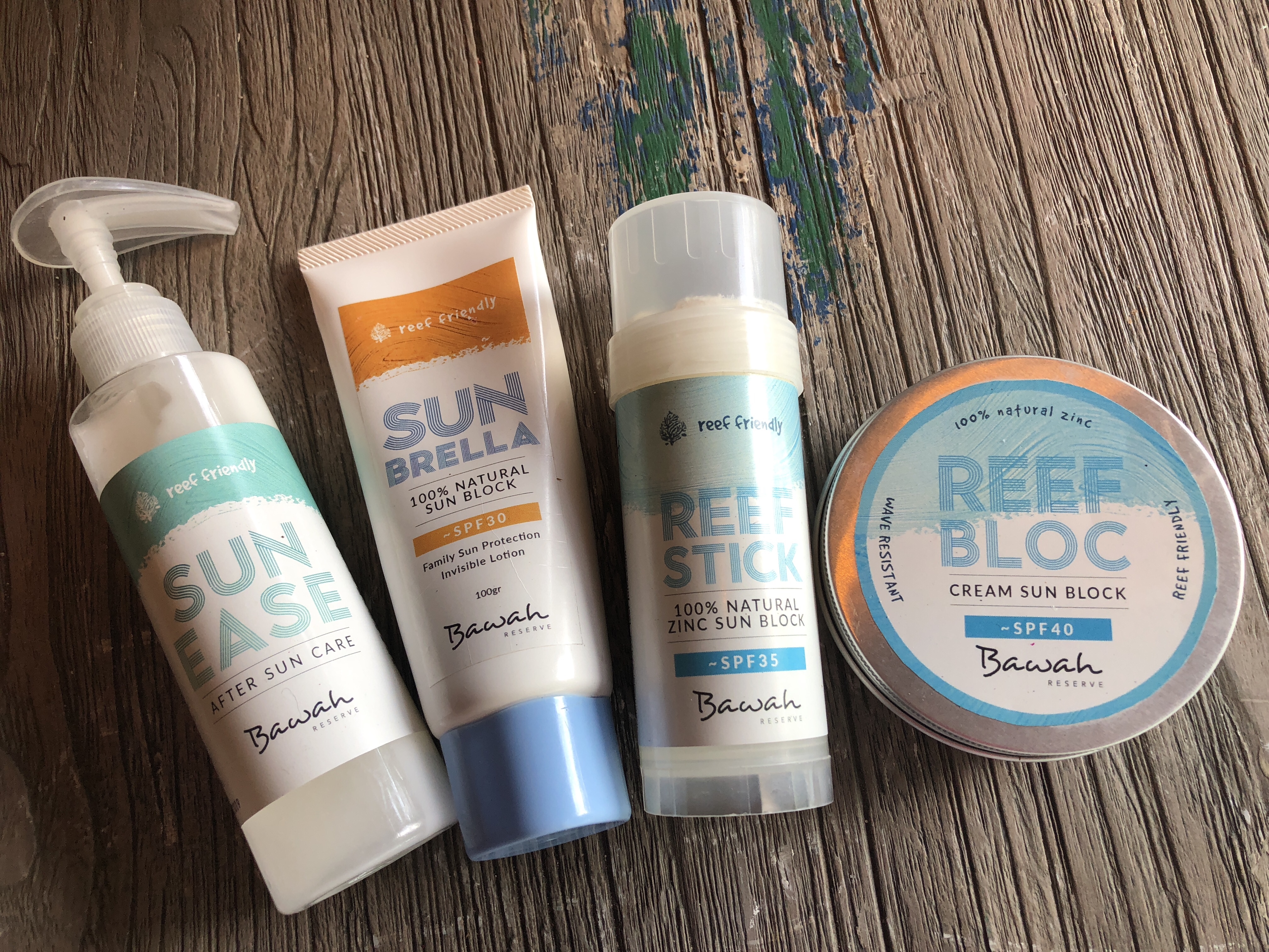 reef-friendly reef-safe sunscreen and suncream at Bawah Reserve, Indonesia